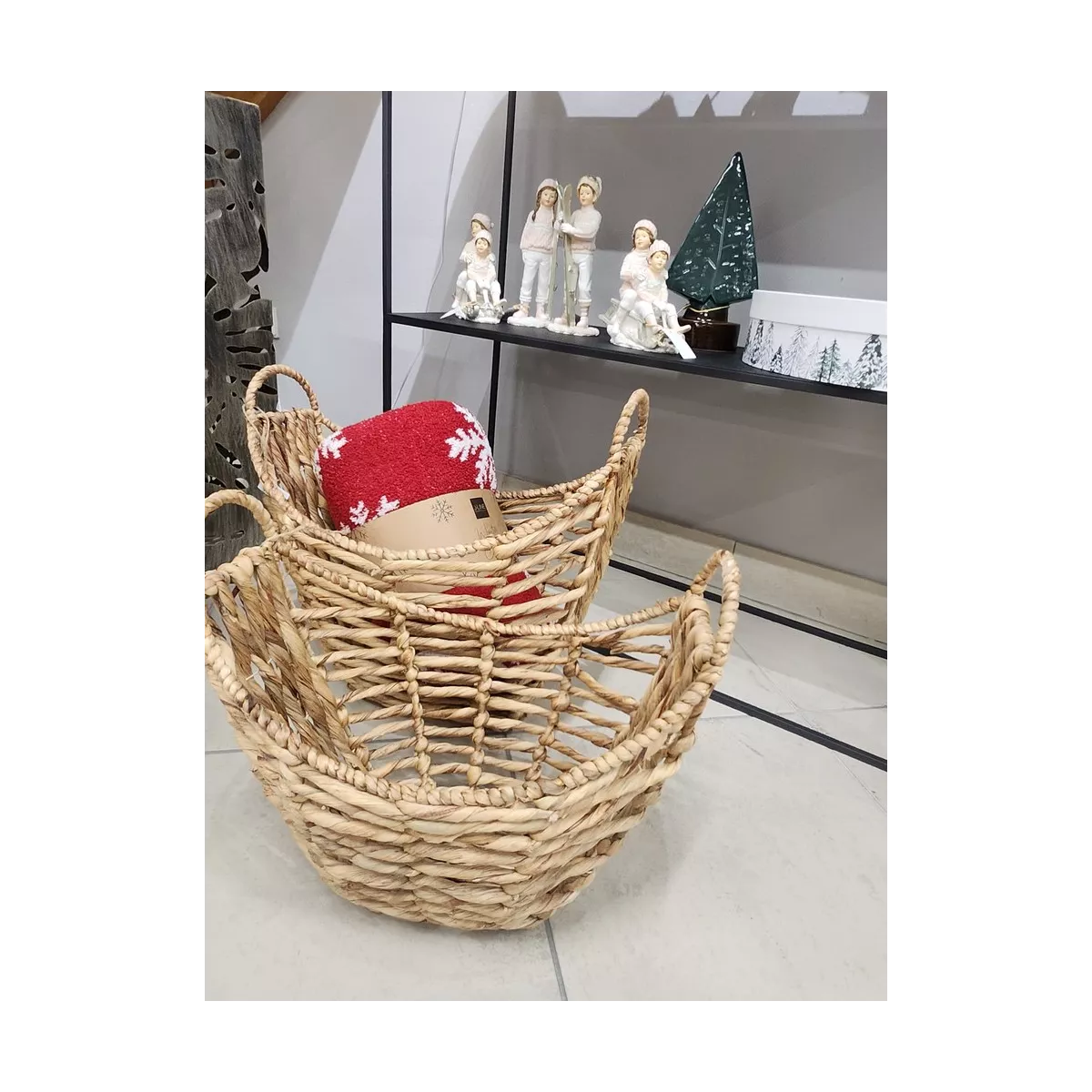 Panier Magazines Cesta 38x34 en Osier