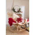 Coussin Flocon Rouge
