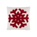 Coussin Flocon Rouge