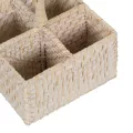 Range Couverts Rotin Blanchi
