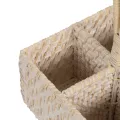 Range Couverts Rotin Blanchi