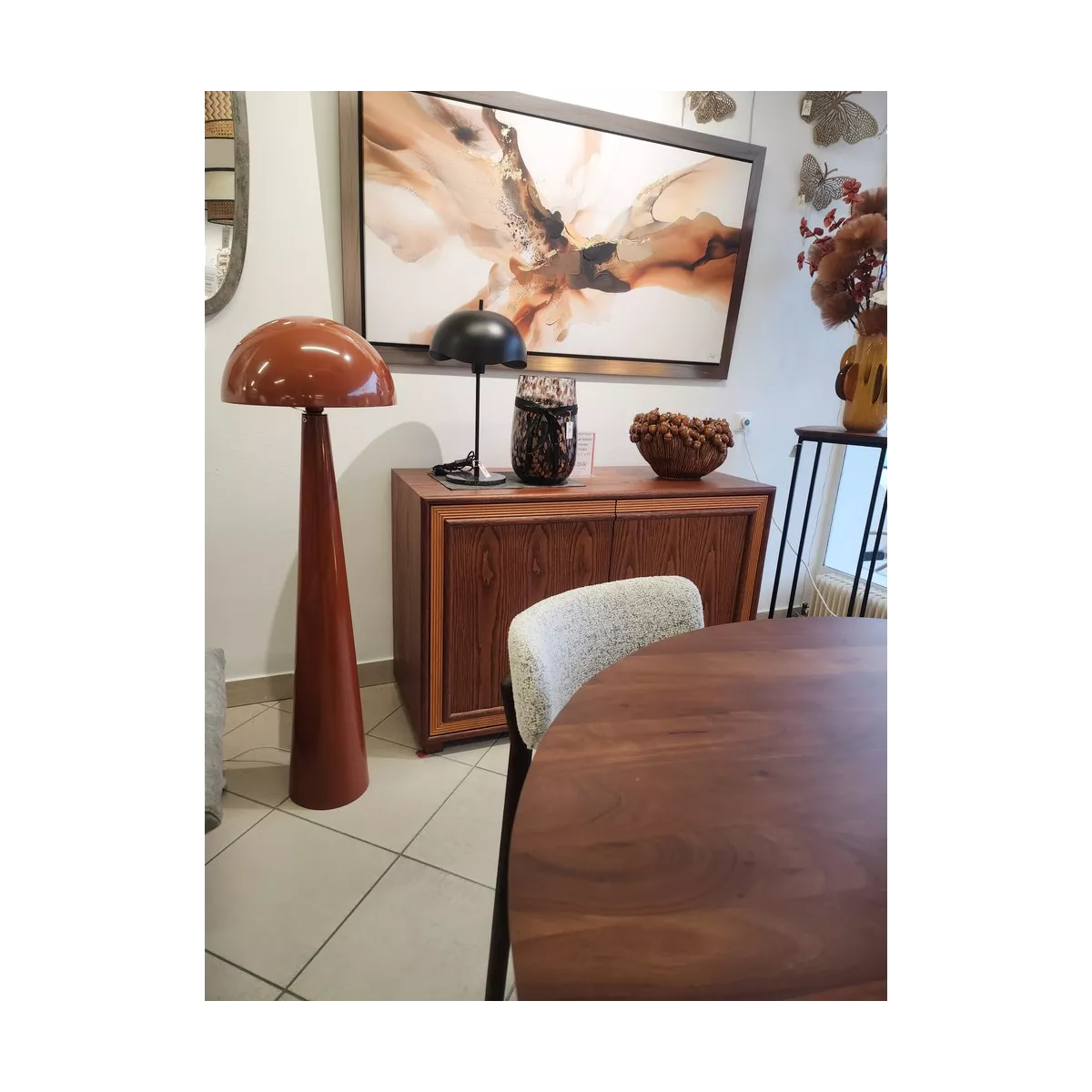 Lampe Champignon Tuile h.128cm