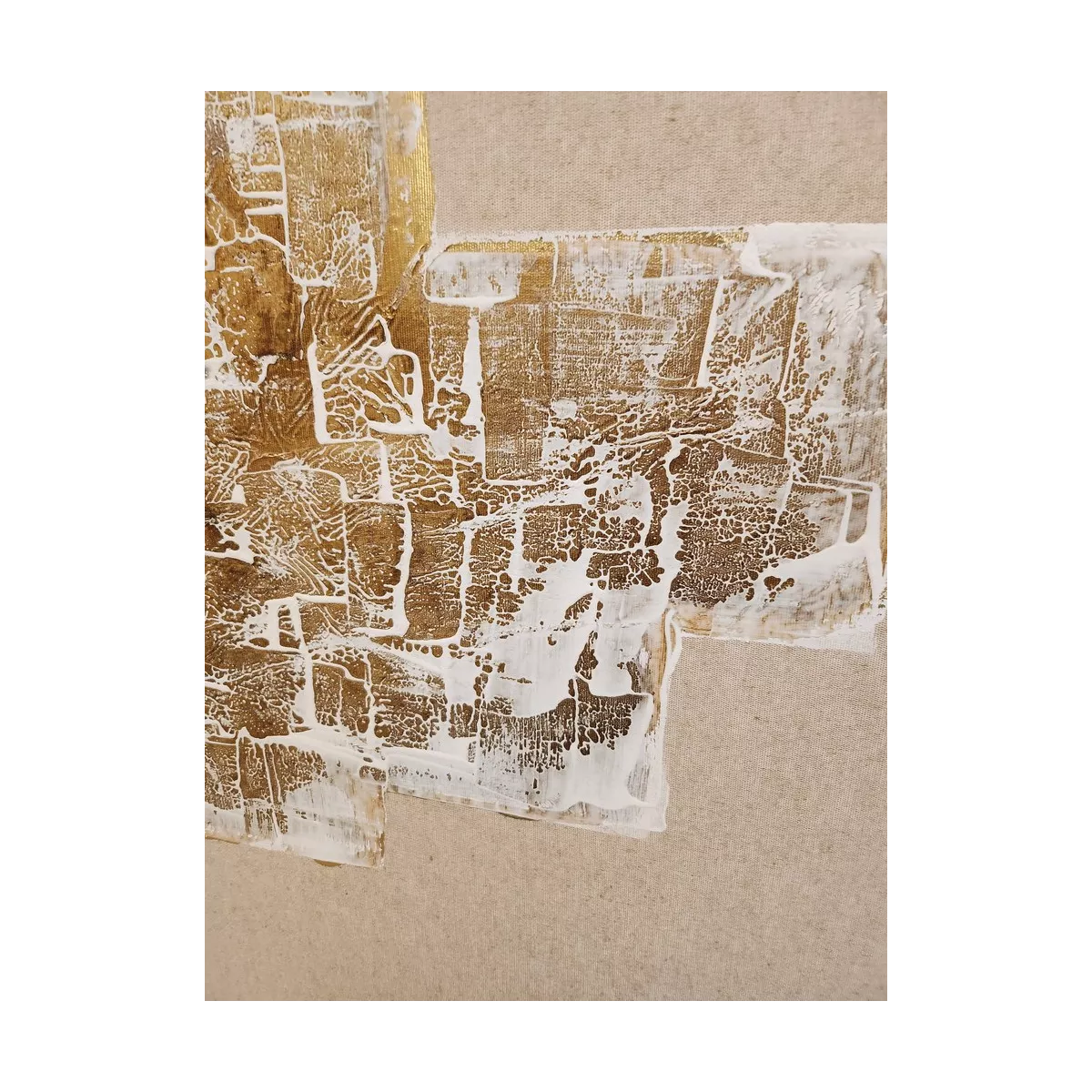 Tableau Abstrait sur toile en lin
