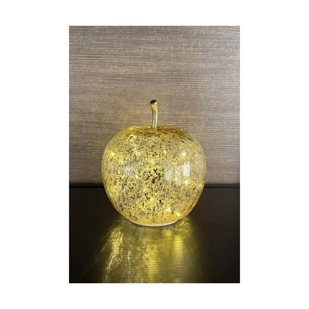 Lampe Led Pomme Dorée 22x22