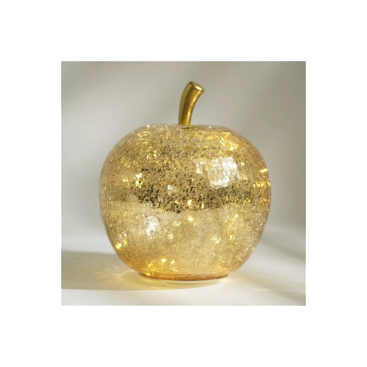 Lampe Led Pomme Dorée 22x22