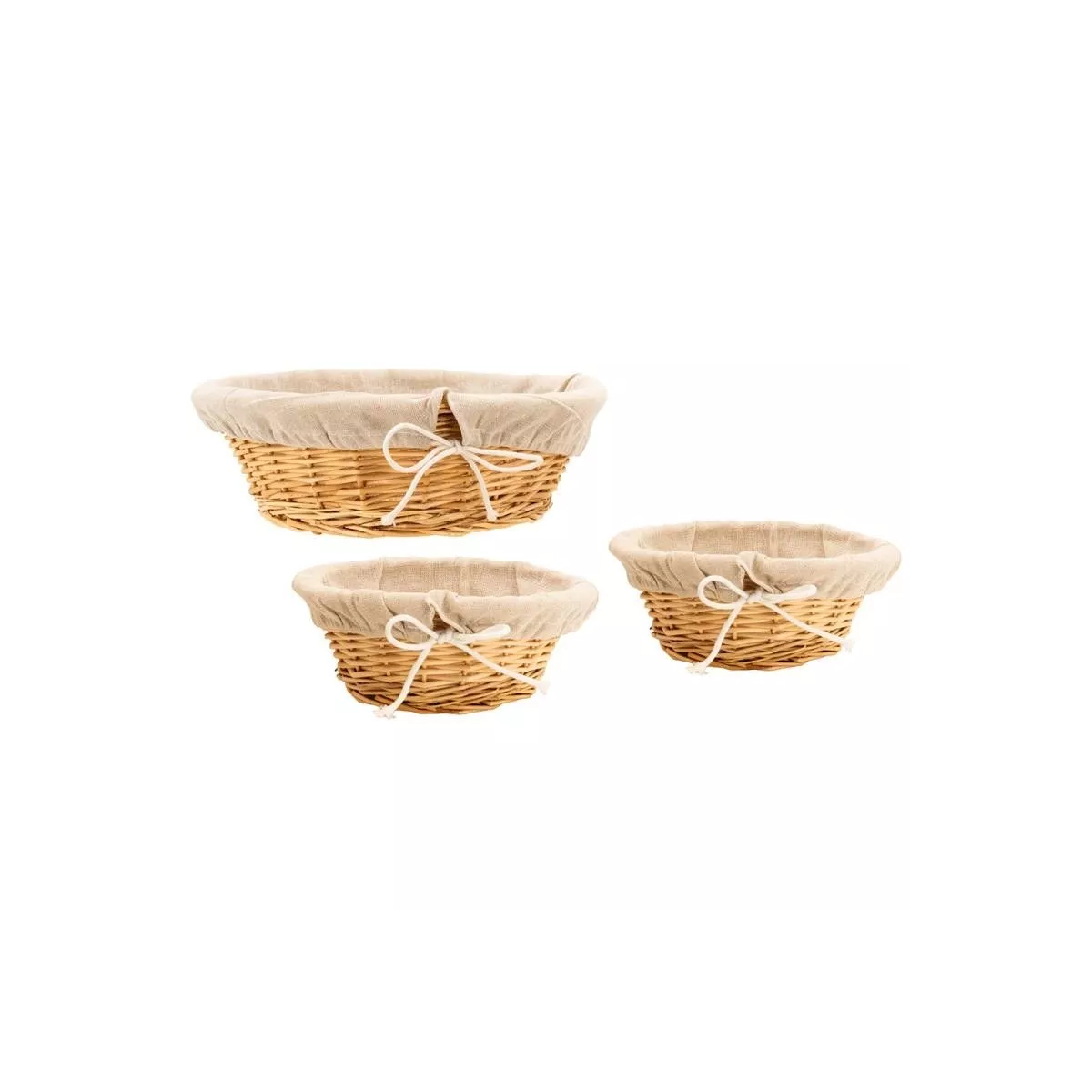 Corbeille osier ronde 18x8