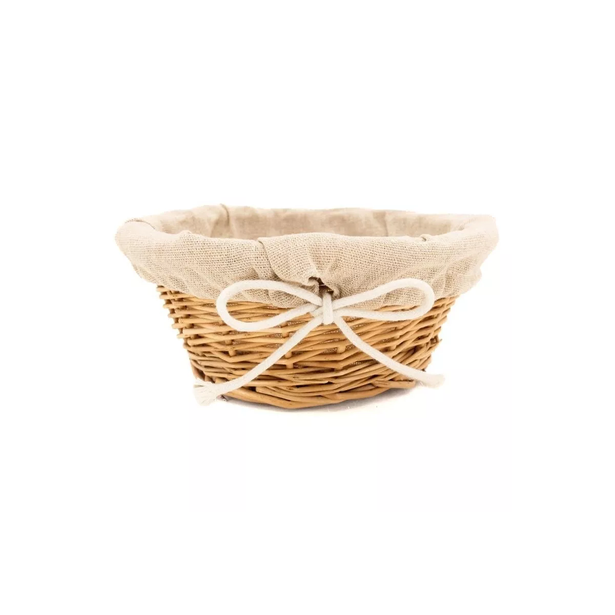 Corbeille osier ronde 18x8