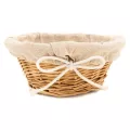 Corbeille osier ronde 18x8