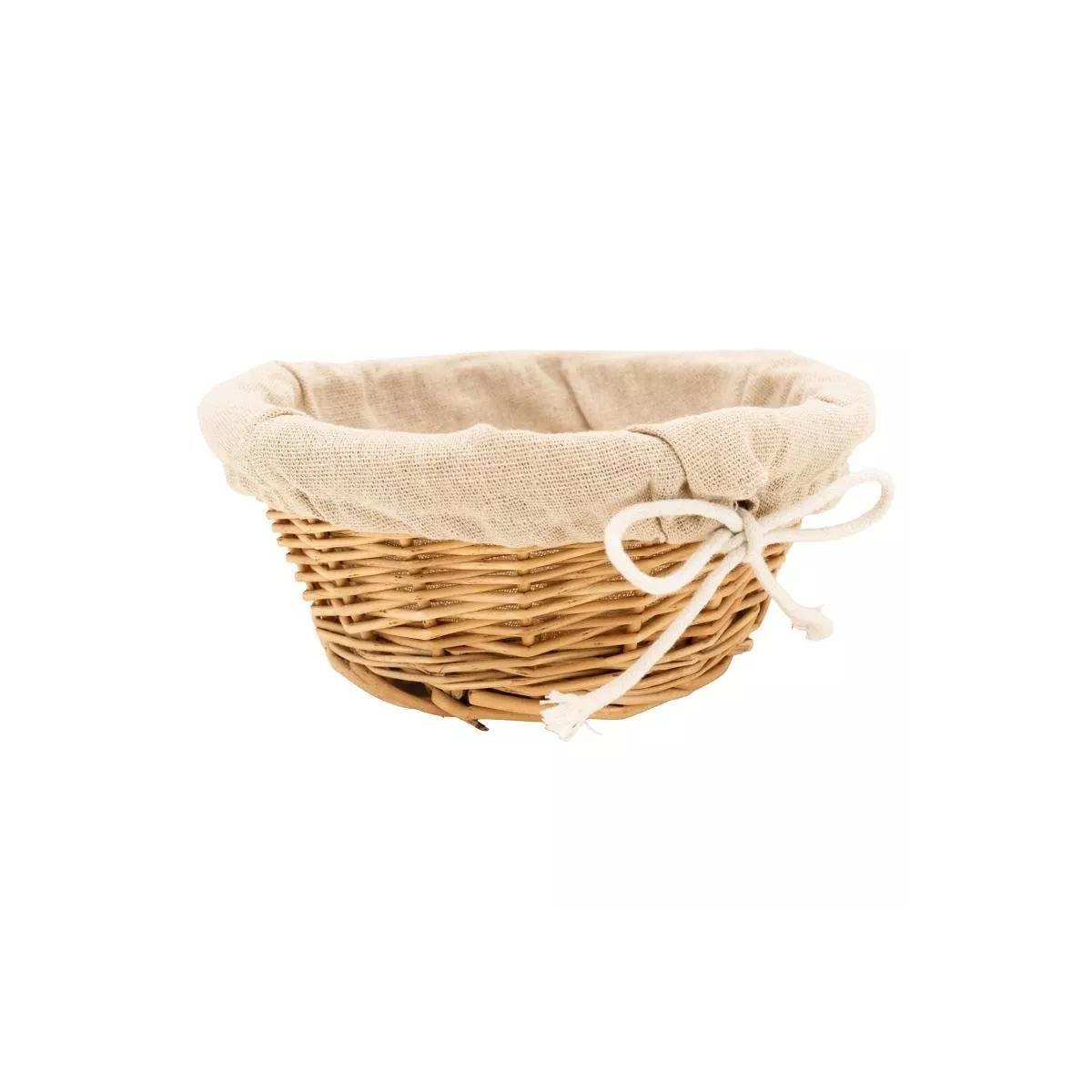 Corbeille osier ronde 18x8