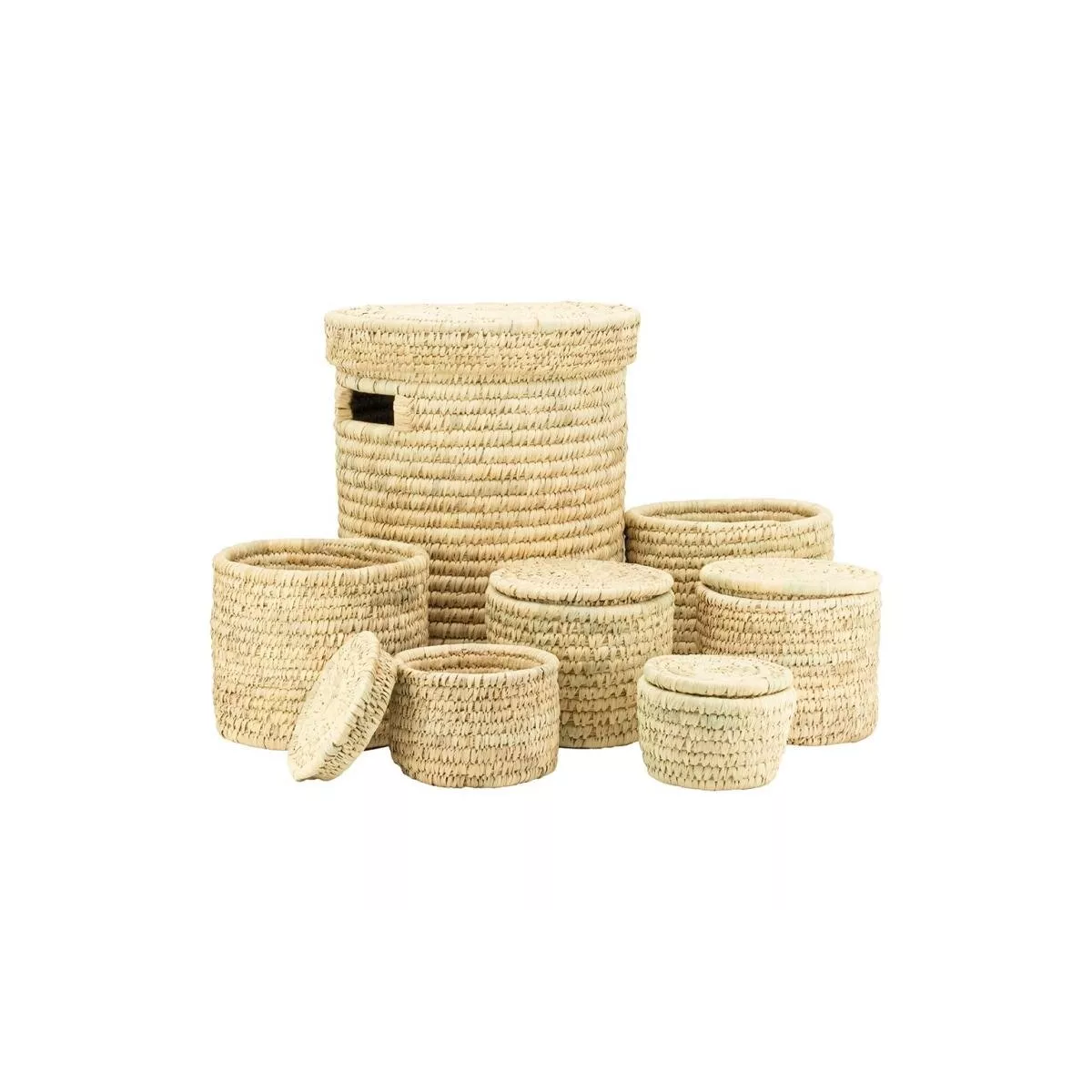 Panière à linge Bonifacio en Palmier H.54cm