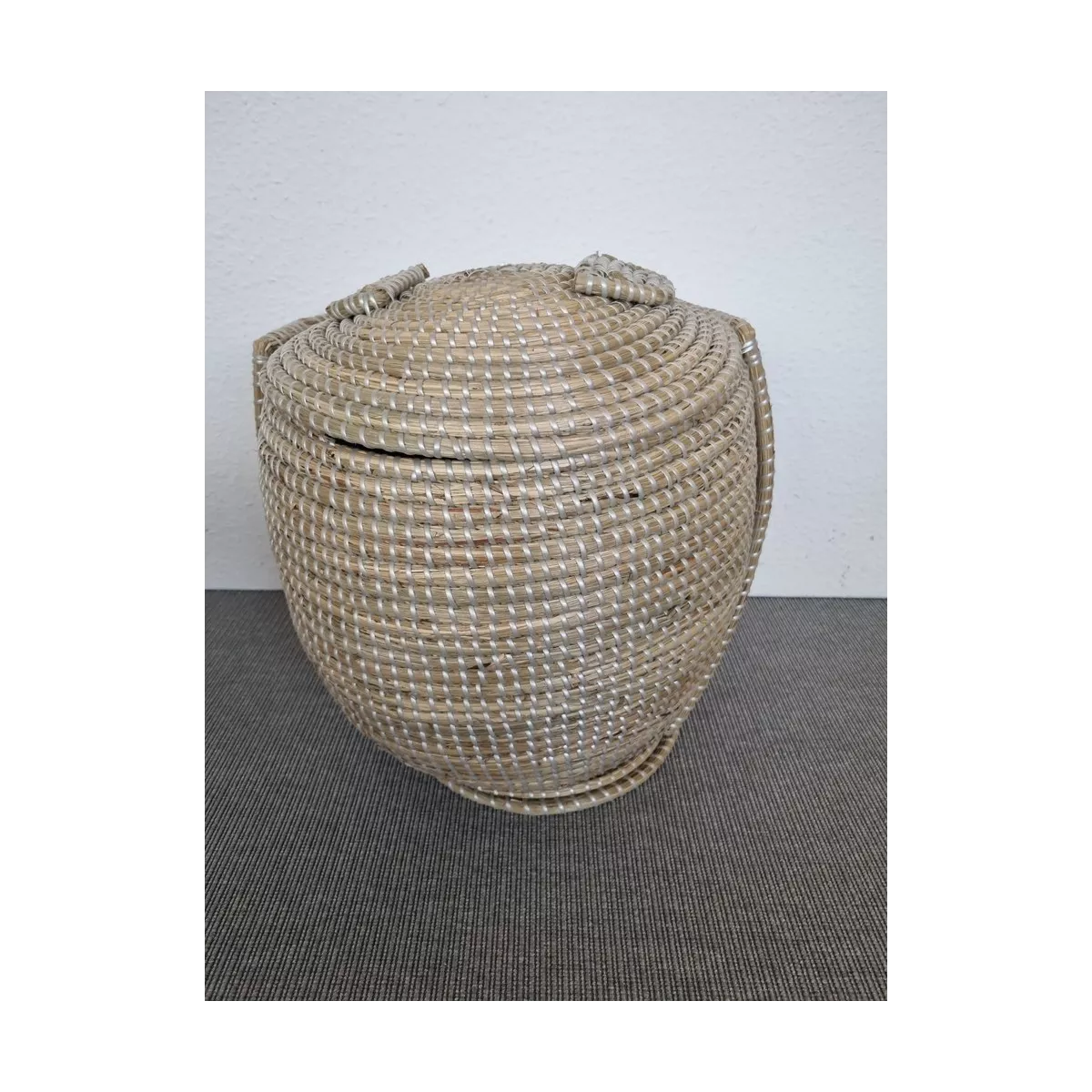 Rangement Hibou Jonc Naturel 42x42