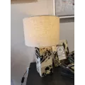 Lampe en peau de vache H48 cm