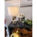Lampe en peau de vache H48 cm