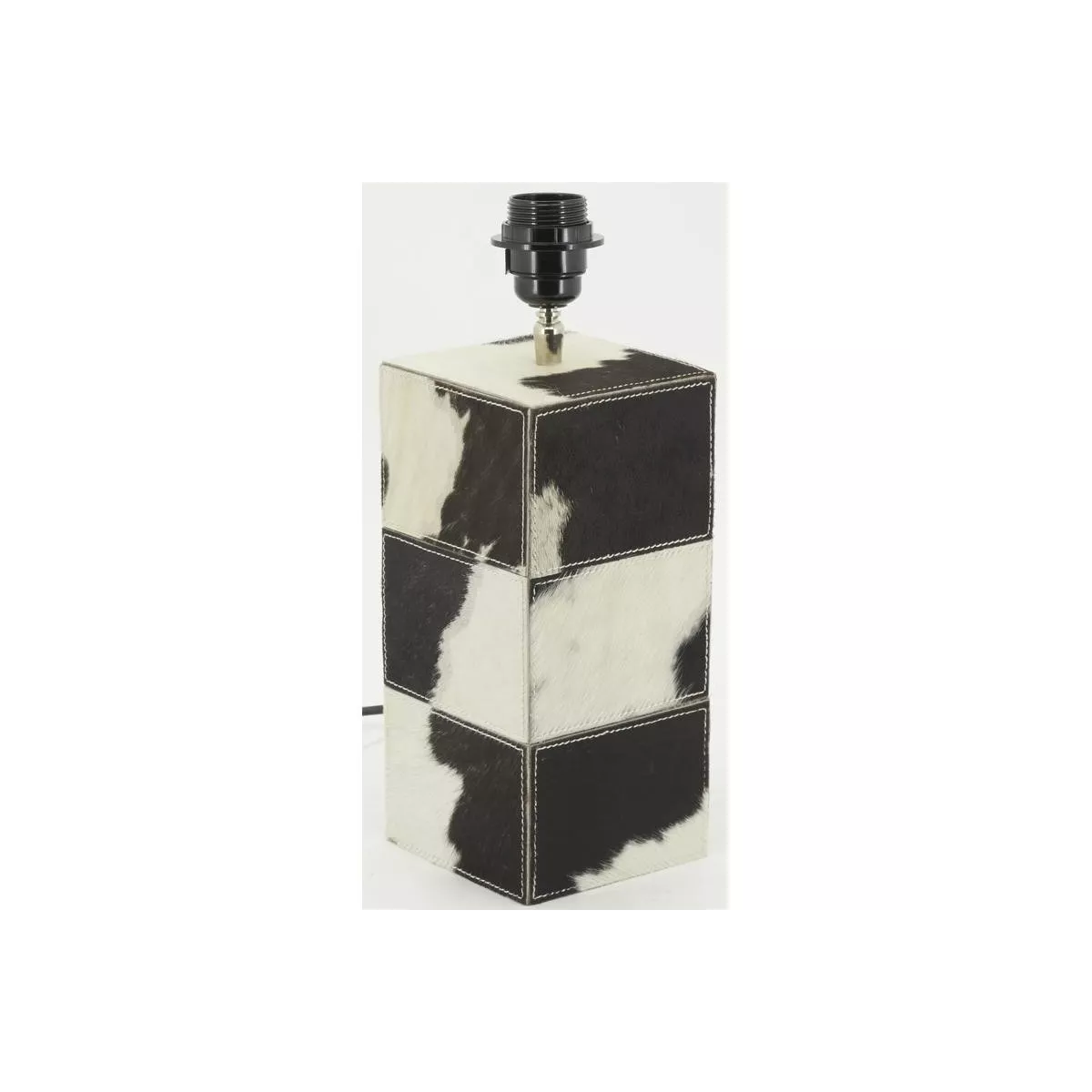 Lampe en peau de vache H48 cm