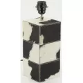 Lampe en peau de vache H48 cm