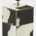 Lampe en peau de vache H48 cm
