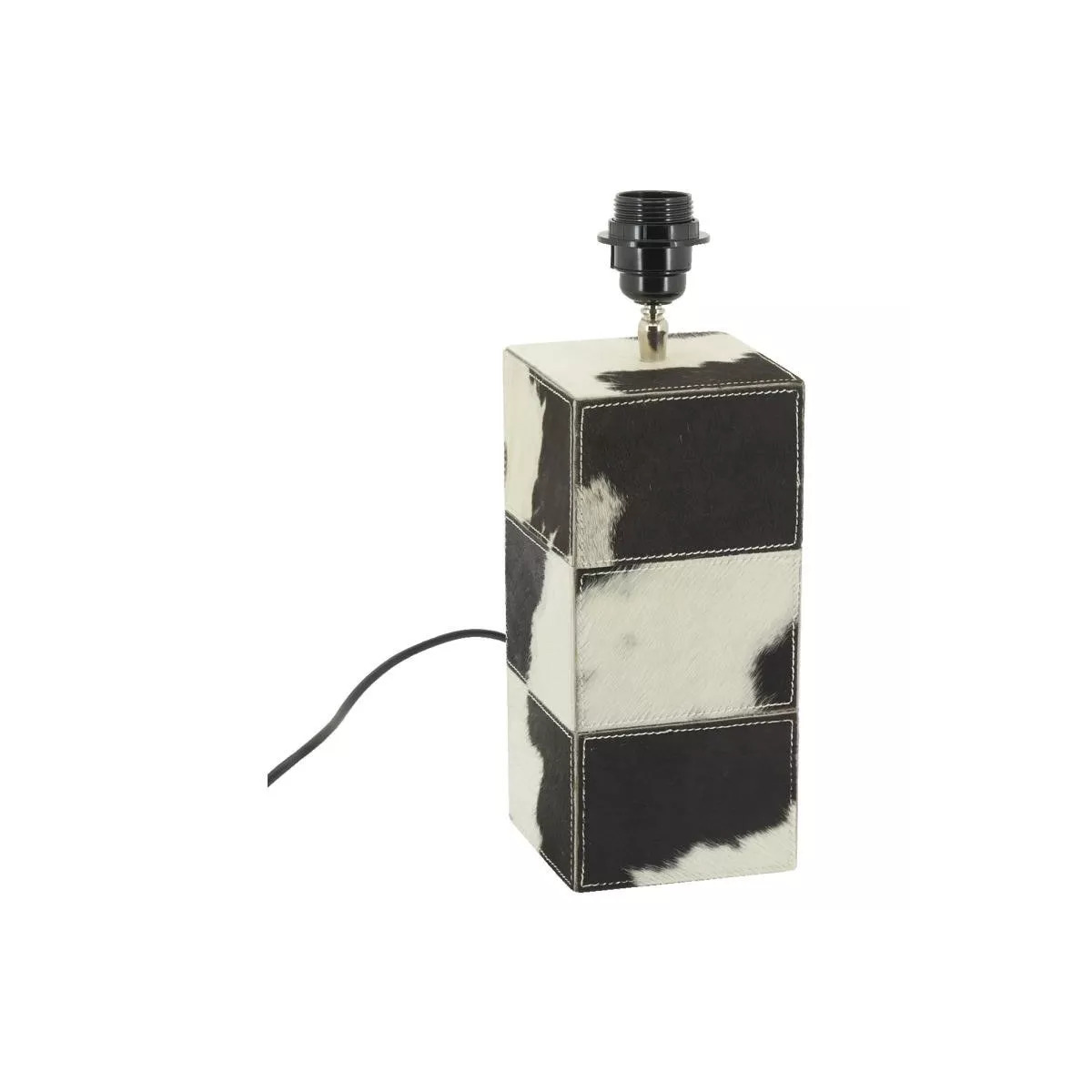 Lampe en peau de vache H48 cm