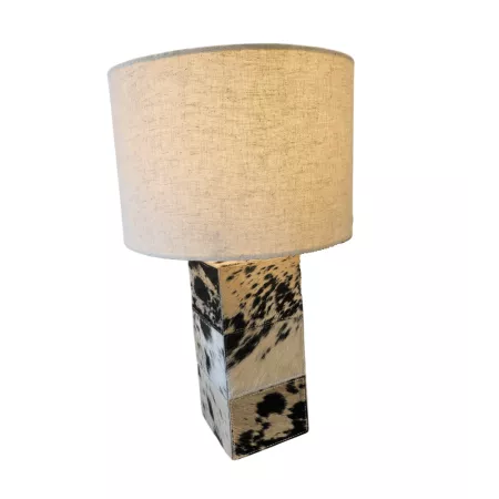 Lampe en peau de vache H48 cm