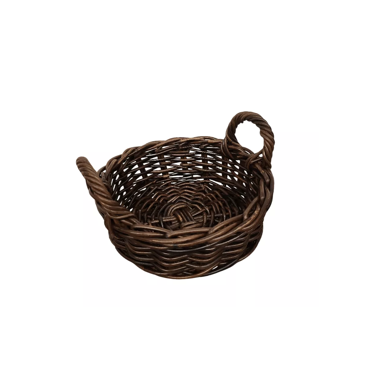 Corbeille Ronde Atlas Rotin Foncé  20x20