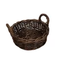 Corbeille Ronde Atlas Rotin Foncé  20x20