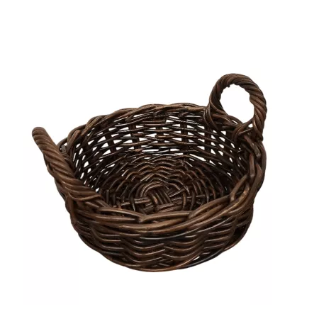 Corbeille Ronde Atlas Rotin Foncé 