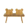 Banquette Enfant Bois Ours 90cm