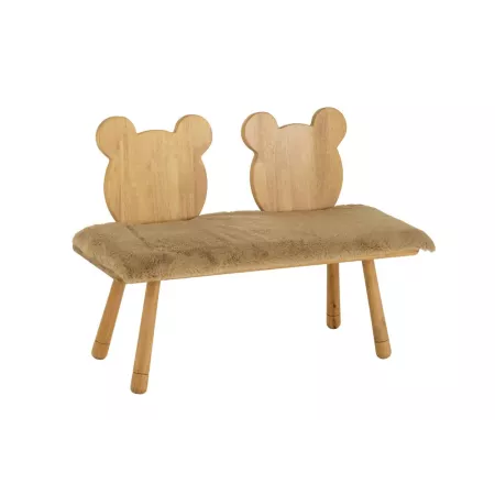 Banquette Enfant Bois Ours 90cm