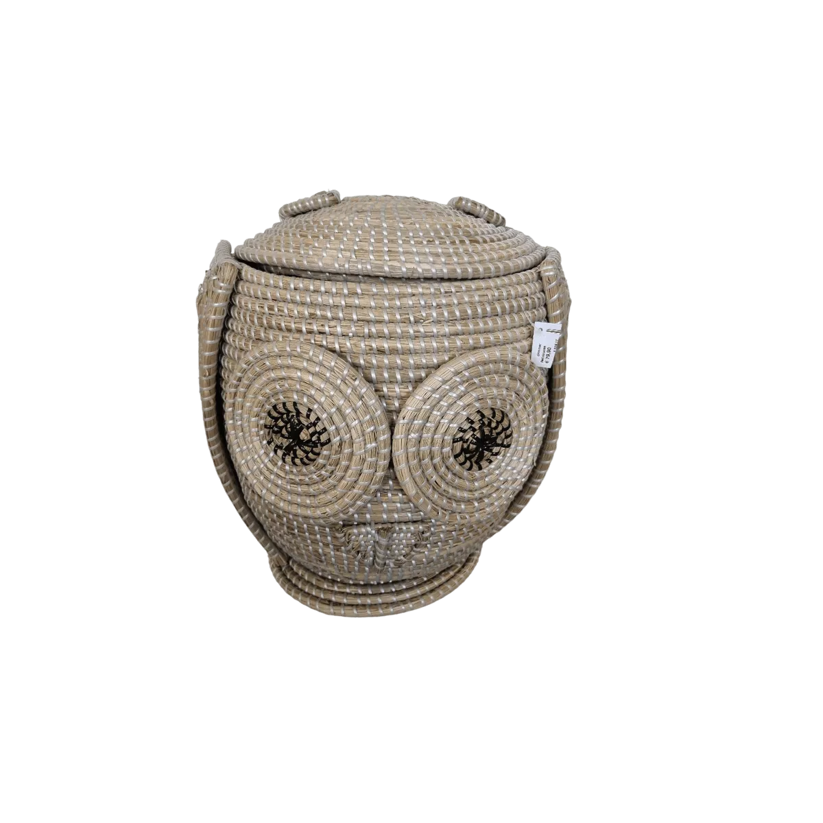 Rangement Hibou Jonc Naturel 42x42