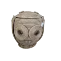 Rangement Hibou Jonc Naturel 42x42