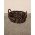 Corbeille Ovale Atlas Rotin Foncé 35x30