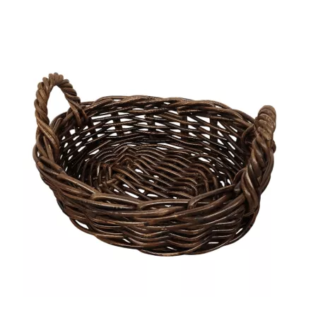 Corbeille Ronde Atlas Rotin Foncé