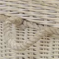 Coffre Osier Rosario Blanchi 35x35