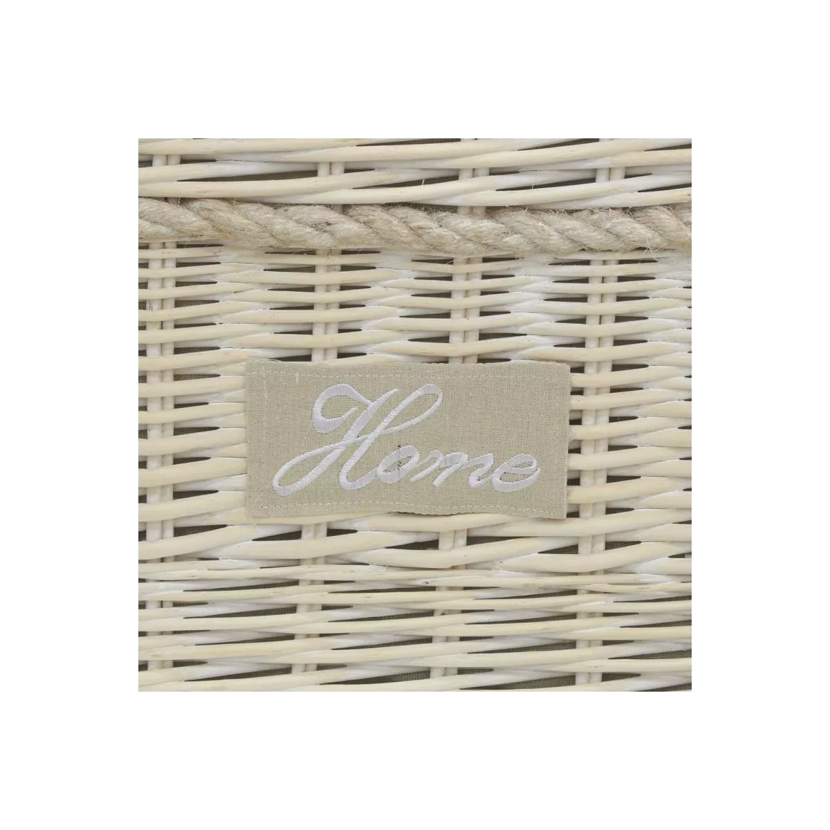 Coffre Osier Rosario Blanchi 35x35