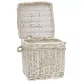Coffre Osier Rosario Blanchi 35x35