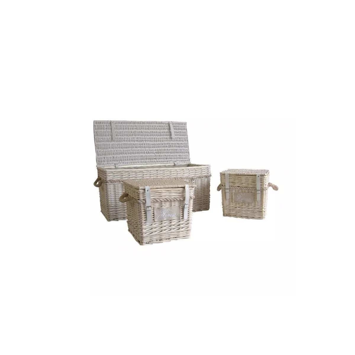 Coffre Osier Rosario Blanchi 90x42