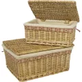 Corbeille en Osier Coeur 28x21