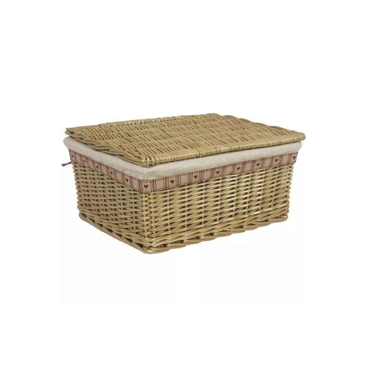 Corbeille en Osier Coeur 28x21