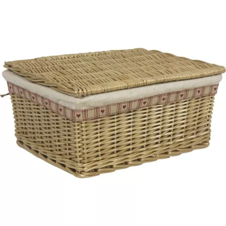 Corbeille en Osier Coeur 28x21