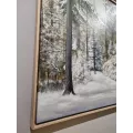 Tableau Sapins dans la Forêt 80x80