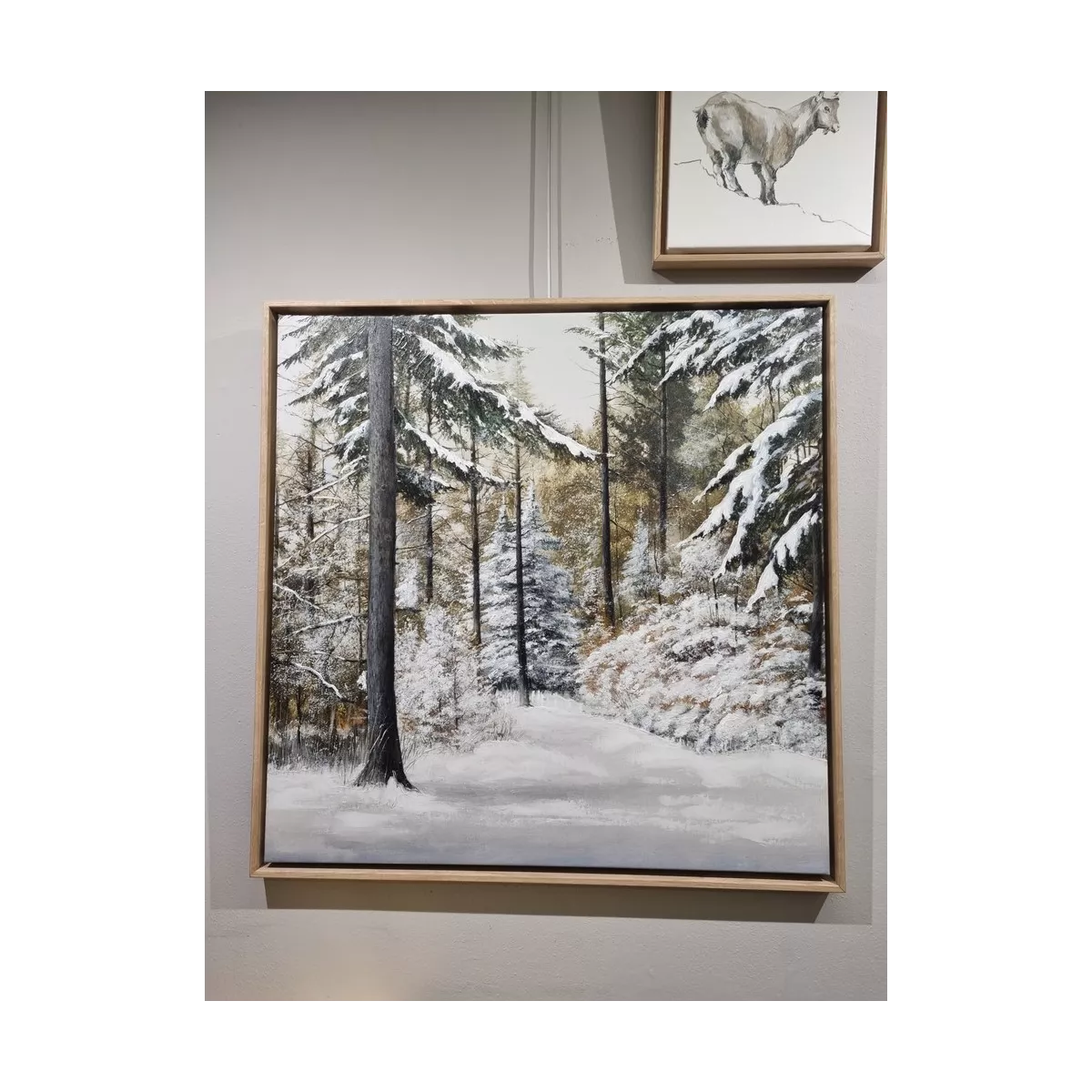 Tableau Sapins dans la Forêt 80x80