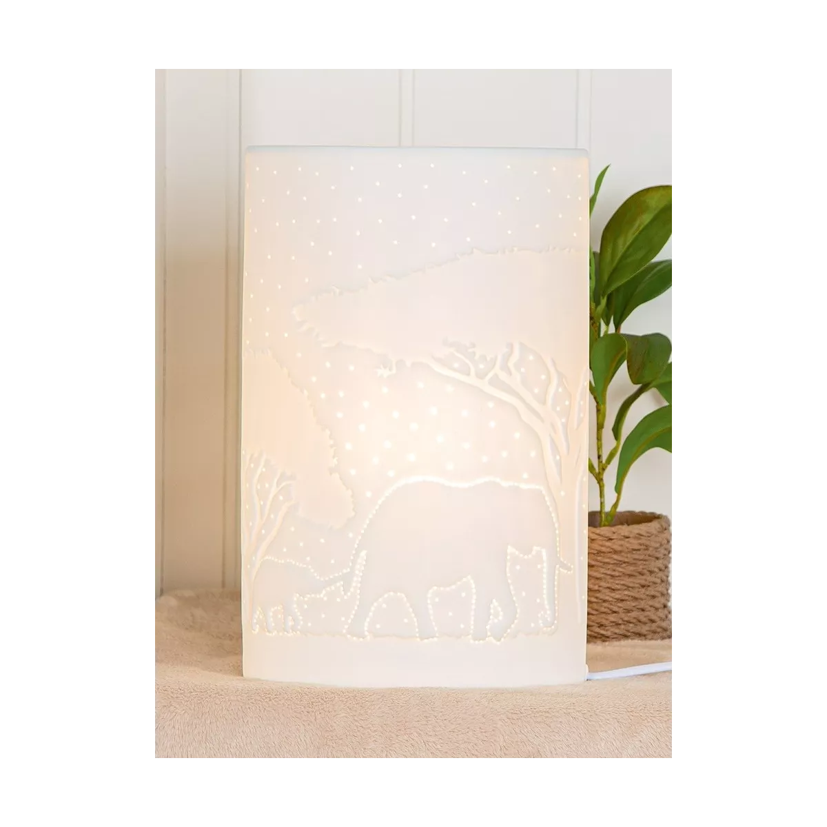 Lampe Porcelaine Savanne