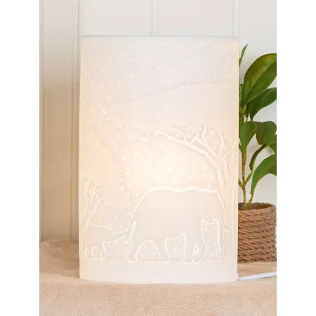 Lampe porcelaine