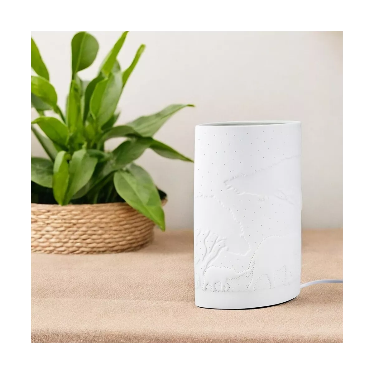 Lampe Porcelaine Savanne