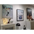 Tableau Skieuse avec Mercedes