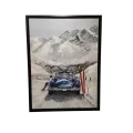 Tableau Skieuse avec Mercedes