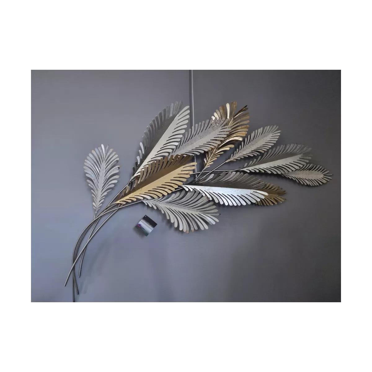 Décoration Murale Feuilles Or 120H