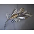 Décoration Murale Feuilles Or 120H