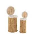 Panière à Linge Bambou Cyl 42x42