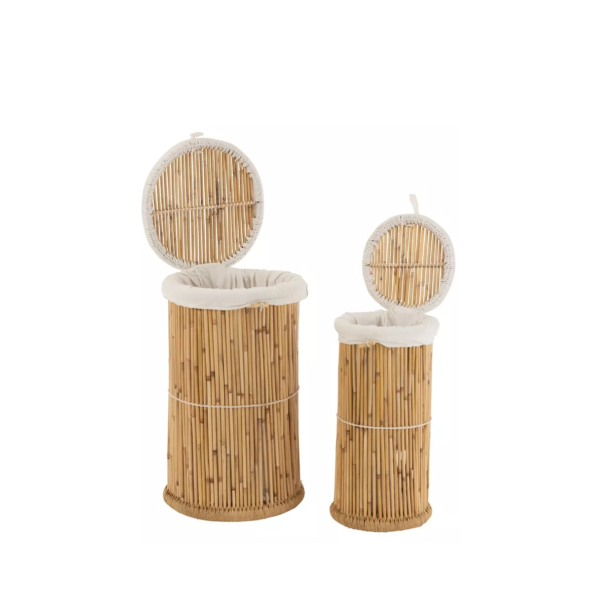 Panière à Linge Bambou Cyl 34x34