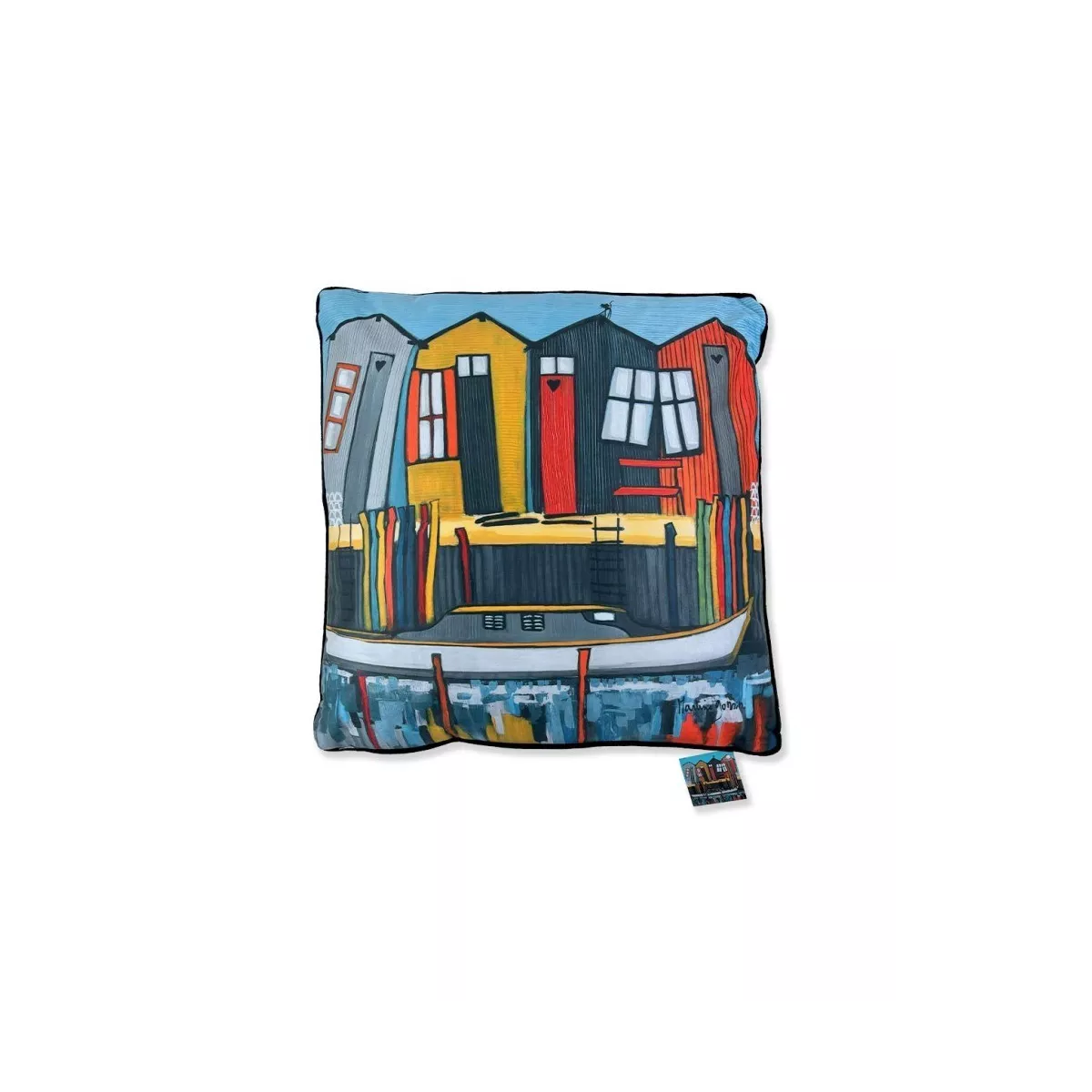 Coussin M Gonnin Cabanes de Pêche  45x45